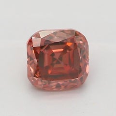 GIA Certified 0.26 Carat Fancy Deep Brownish Orangy Pink VS2 Clarity Diamond