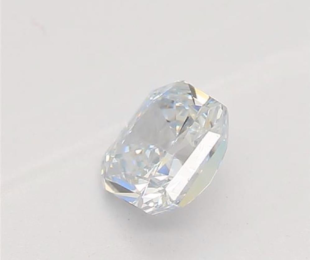 Women's or Men's GIA Certified 0.26 Carat Fancy Light Blue VS2 Clarity Diamond For Sale