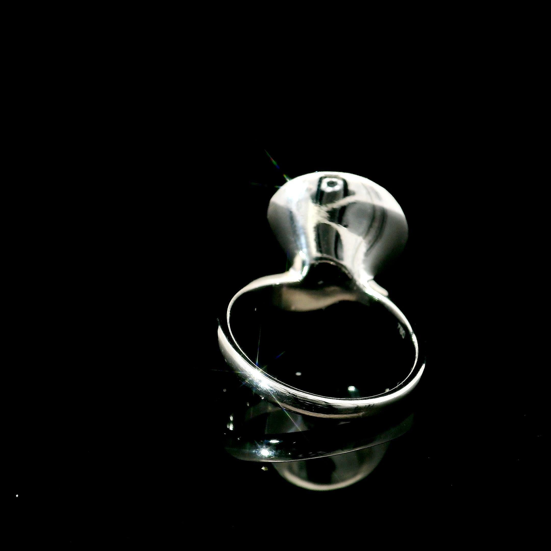 da uomo o donna Anello con diamante certificato GIA da 0,27 carati di colore rosa tenue con chiarezza VS2 in vendita