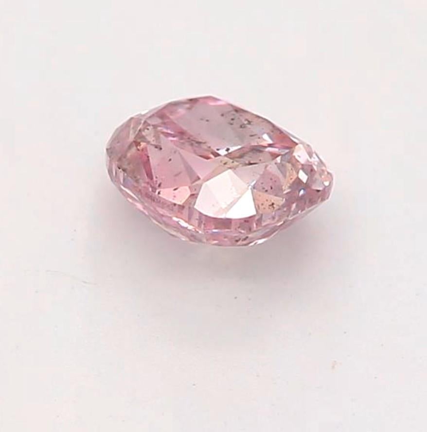 GIA Certified 0.27 Carat Fancy Purple Pink I1 Clarity Diamond In New Condition For Sale In บางรัก, TH