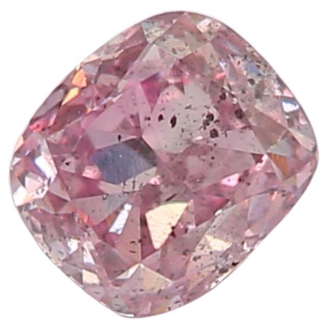 GIA Certified 0.27 Carat Fancy Purple Pink I1 Clarity Diamond