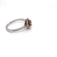 GIA Certified 0.28 Carat Faint Pink Diamond Cocktail Ring