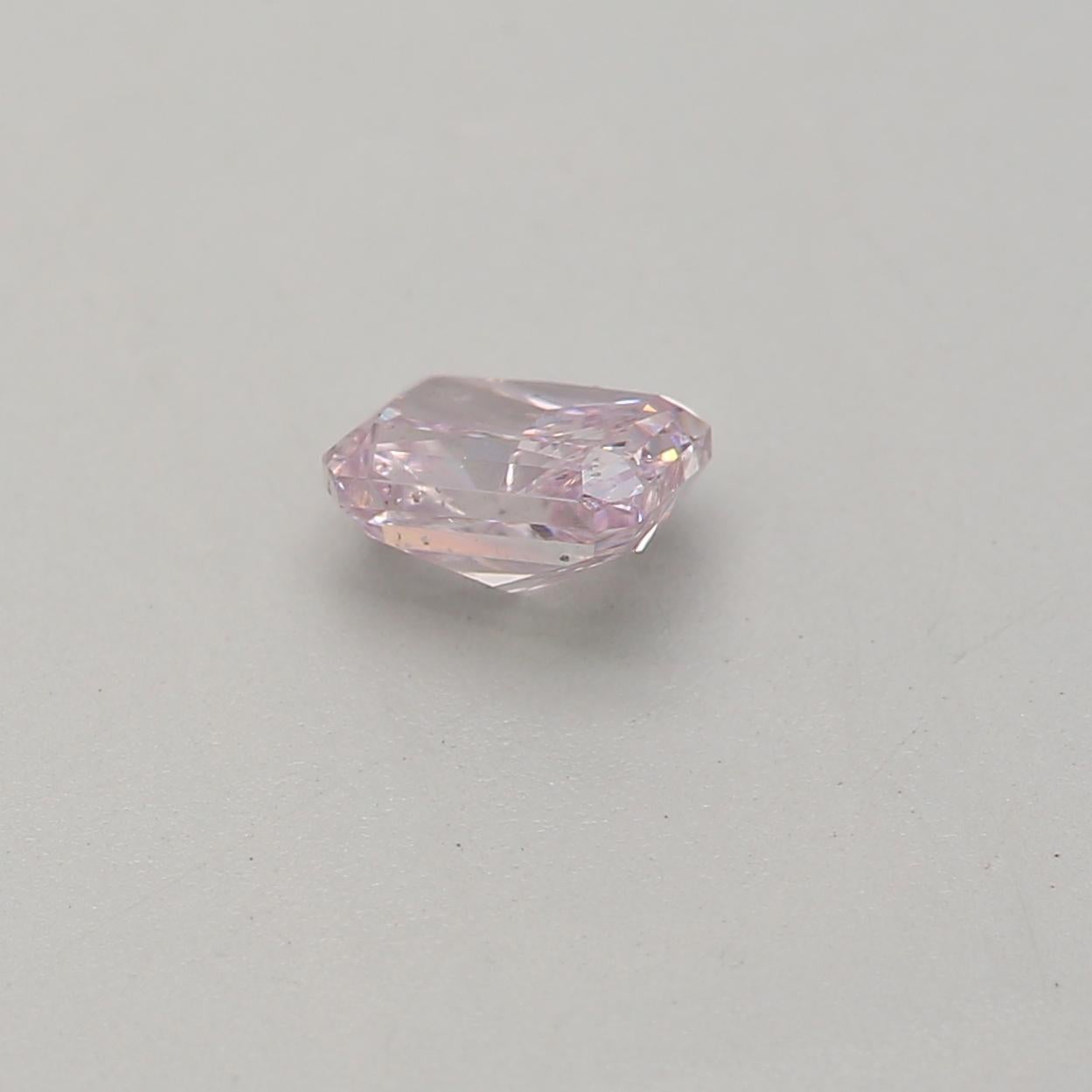 GIA Certified 0.28 carat Fancy Pink Purple SI2 Clarity Diamond In New Condition For Sale In บางรัก, TH