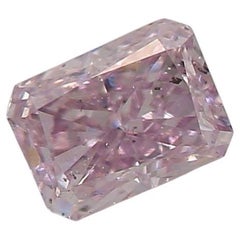 Diamante certificado por GIA de 0,28 quilates Fancy Pink Purple SI2 Clarity