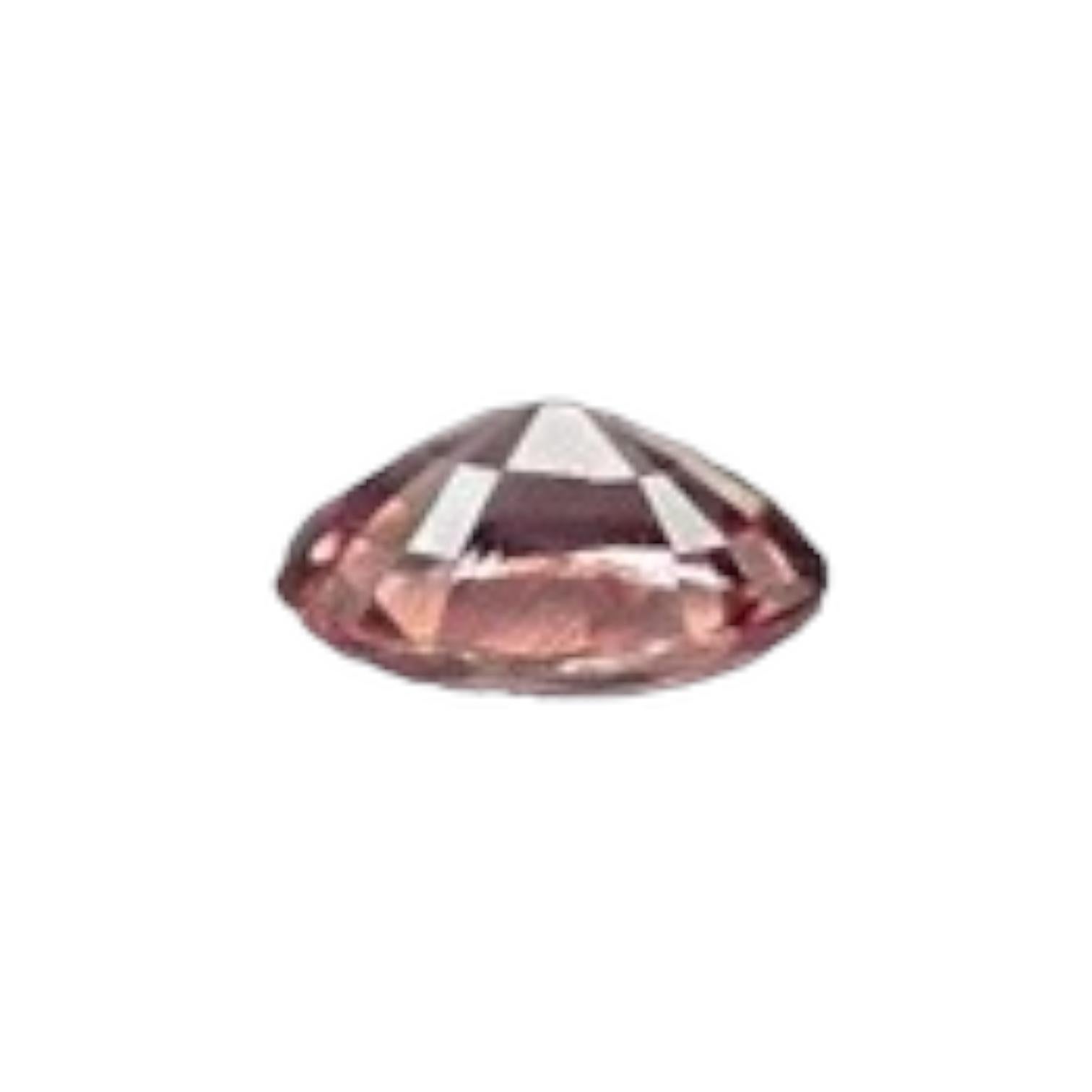 Modern GIA Certified 0.29 TCW Oval Fancy Deep Brownish Purplish Natural Diamond For Sale