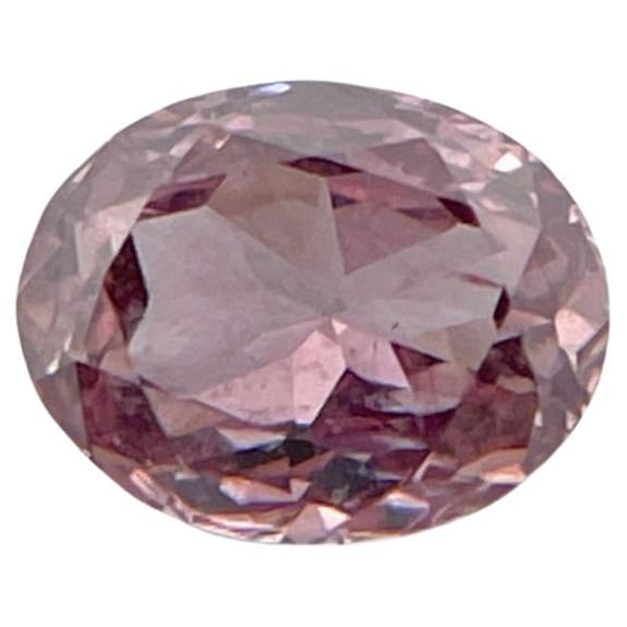 Diamant naturel ovale de 0,29 carat certifié par le GIA, de couleur brunâtre foncé fantaisie pourpre
