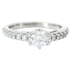 GIA-zertifizierter 0,30 Karat D Farbe, wenn Reinheit Diamantring