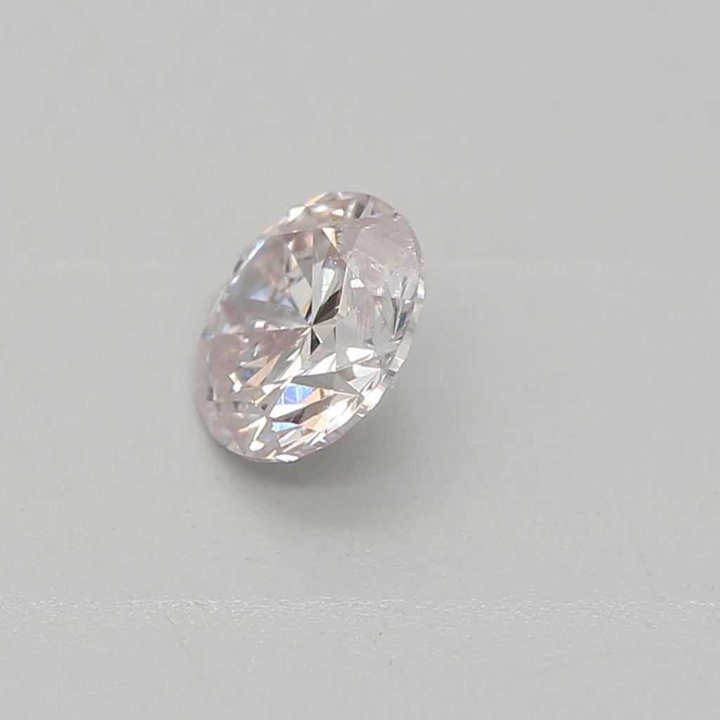 Round Cut GIA Certified 0.30 Carat Faint Pink I2 Clarity Diamond For Sale