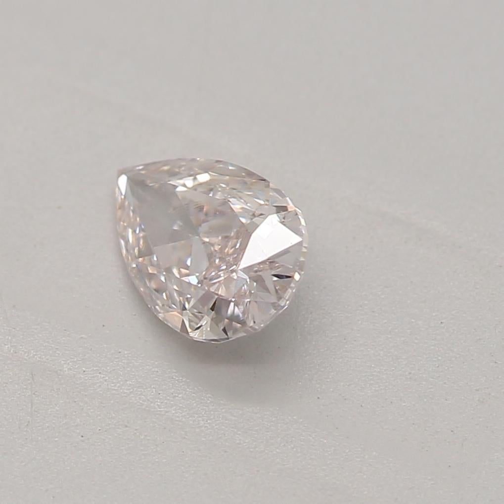 Pear Cut GIA Certified 0.30 Carat Faint Pink SI1 Clarity Diamond For Sale