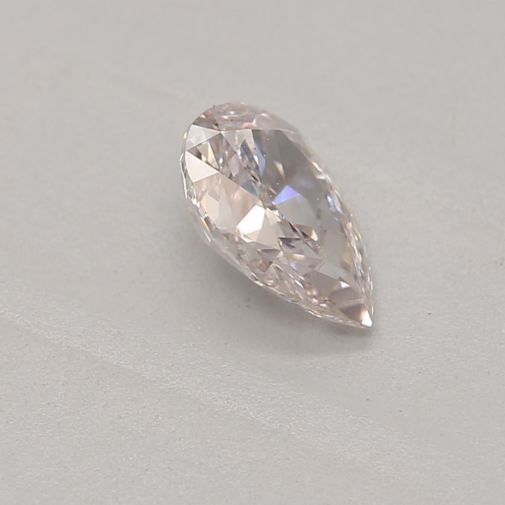Women's or Men's GIA Certified 0.30 Carat Faint Pink SI1 Clarity Diamond For Sale