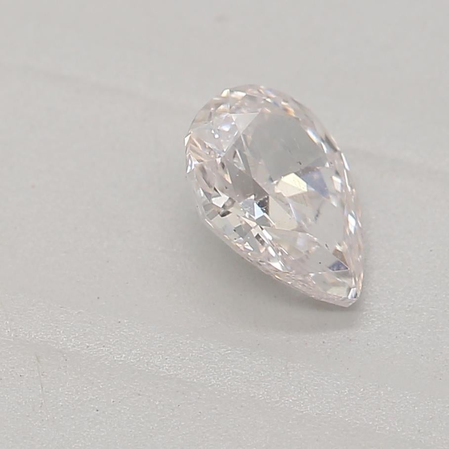 Women's or Men's GIA Certified 0.30 Carat Faint Pink SI1 Clarity Diamond For Sale