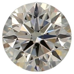 GIA Certified 0.30 Carat Faint Yellow Green Vs2 Clarity Diamond