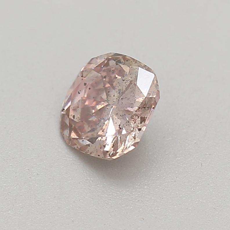 Cushion Cut GIA Certified 0.30 Carat Fancy Brown Pink Diamond For Sale