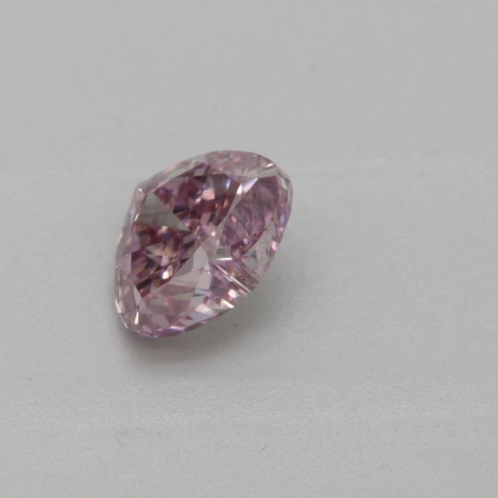 GIA Certified 0.30 Carat Fancy Brownish Purple Pink SI1 Clarity Diamond Ring In New Condition For Sale In บางรัก, TH