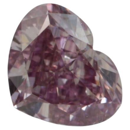 GIA Certified 0.30 Carat Fancy Brownish Purple Pink SI1 Clarity Diamond Ring