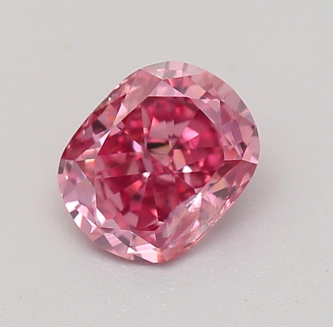 Certificate: GIA
Report Number: 5202649983
Shape And Cut: Cushion
Carat Weight: 0.30 carat
Measurements: 4.71 x 3.78 x 2.28 mm 
Color Grade: Fancy Deep Orangy Pink

FEATURES OF THE DIAMOND:

This fancy deep orangy pink is a rich, vibrant color that