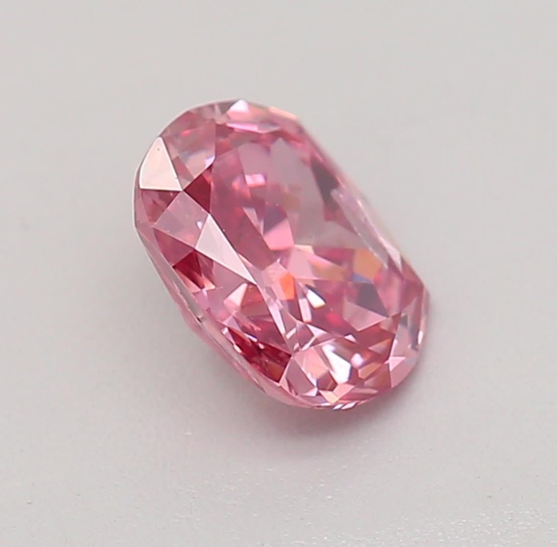 Women's or Men's GIA Certified 0.30 Carat Fancy Deep Orangy Pink I1 Clarity Diamond For Sale