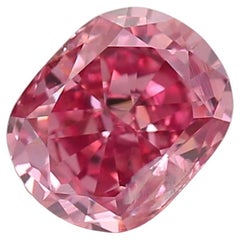 Diamante certificado GIA de 0,30 quilates de color rosa anaranjado profundo I1 de pureza