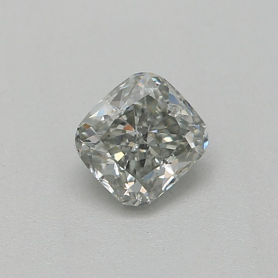 Certificate: GIA 
Report Number: 2417981830
Shape And Cut: Cushion 
Carat Weight: 0.30 carat
Measurements: 4.02 x 3.74 x 2.39 mm
Color Grade: Fancy Gray Green

FEATURES OF THE DIAMOND:

This Fancy Gray Green diamond features a unique and rare color