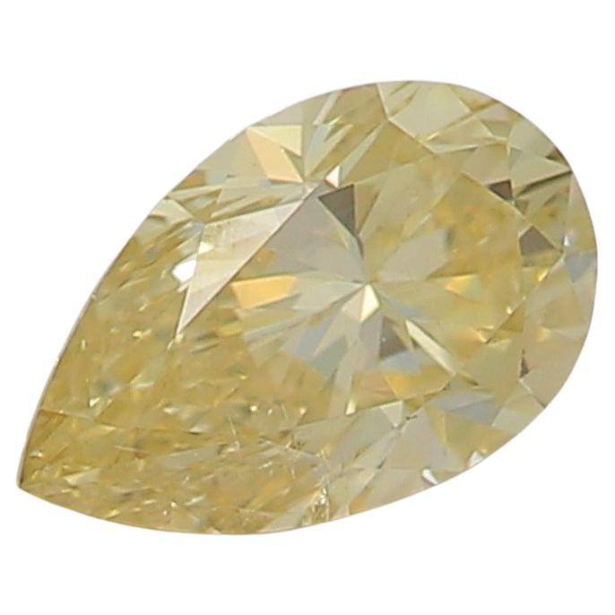 GIA Certified 0.30 Carat Fancy Light Brownish Yellow SI2 Clarity Diamond