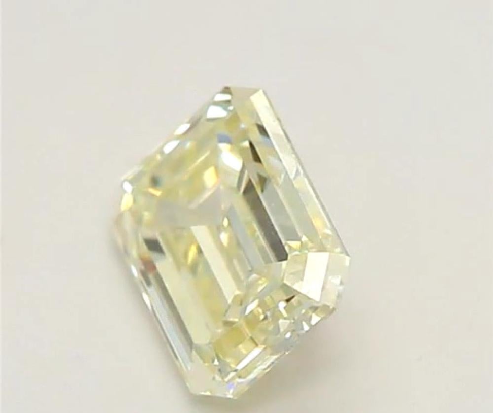 Emerald Cut GIA Certified 0.30 Carat N Colour VS1 Clarity Diamond For Sale