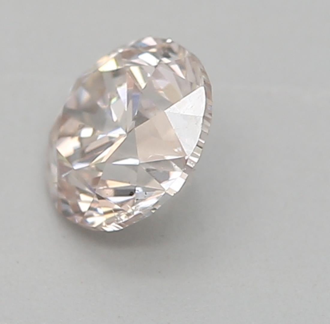 Taille ronde Diamant certifié GIA de 0,30 carat, de couleur brun rosé très clair, pureté SI2 en vente