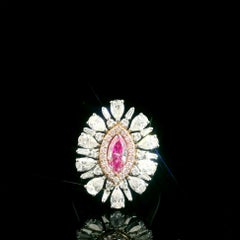 GIA Certified 0.31 Carat Faint Pink SI2 Clarity Diamond Ring