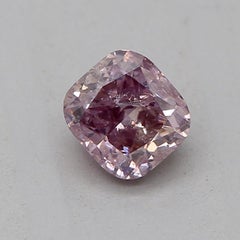 GIA Certified 0.31 Carat Fancy Brownish Purplish Pink I2 Clarity Diamond