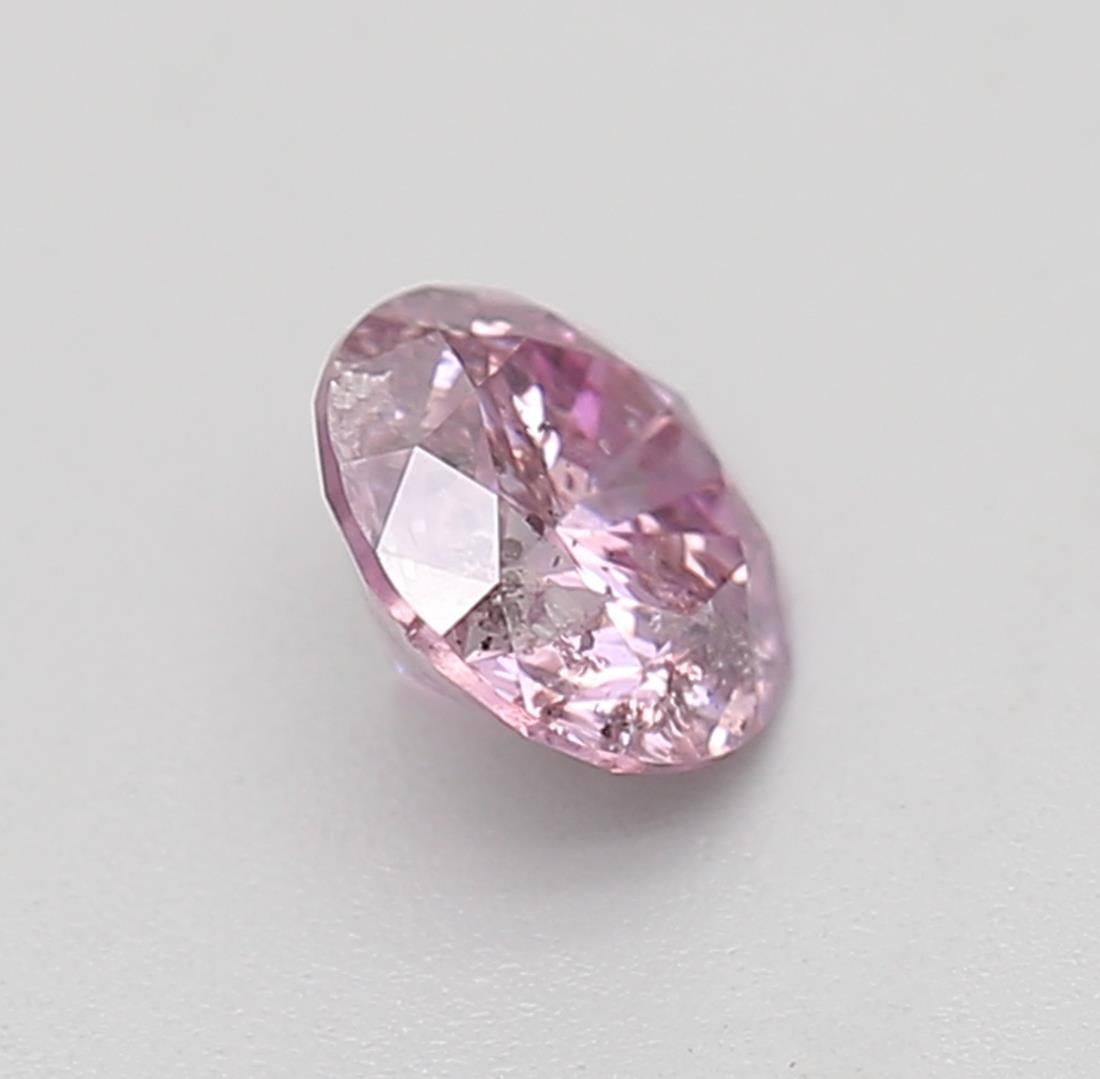 GIA-zertifiziert 0,31 Karat Fancy Intense Lila Rosa I1 Reinheit Diamant für Damen oder Herren im Angebot