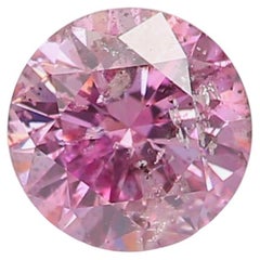 GIA-zertifiziert 0,31 Karat Fancy Intense Lila Rosa I1 Reinheit Diamant