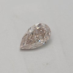 GIA Certified 0.31 Carat Fancy Light Pinkish Brown SI1 Clarity Diamond