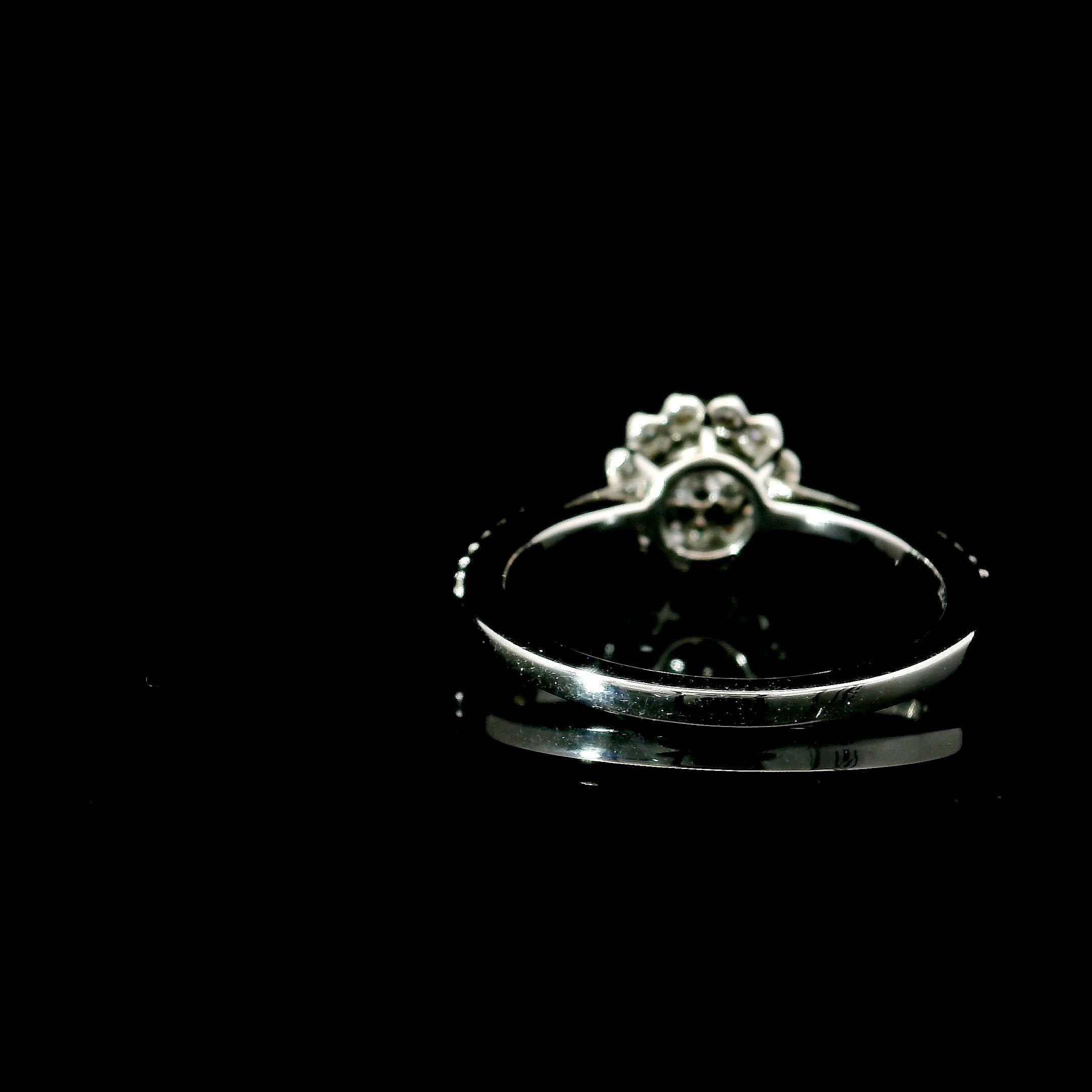 Women's or Men's GIA Certified 0.31 Carat Light Pink I3 Clarity Diamond Ring For Sale