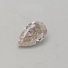 GIA Certified 0.31 Carat Light Pinkish Brown SI2 Clarity Diamond