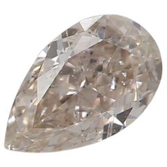 GIA-zertifizierter 0,31 Karat hellrosa-brauner Diamant der Reinheit SI2