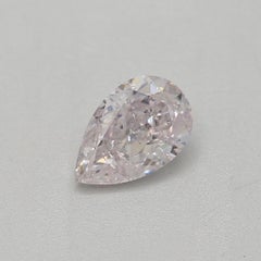 GIA Certified 0.31 Carat Very Light Pink I1 Clarity Diamond