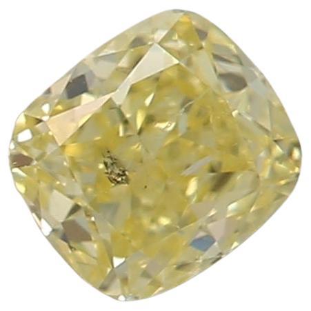 GIA Certified 0.32 Carat Fancy Intense Yellow I1 Clarity Diamond