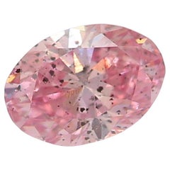 Diamante certificato GIA da 0,32 carati di colore rosa intenso con purezza I1