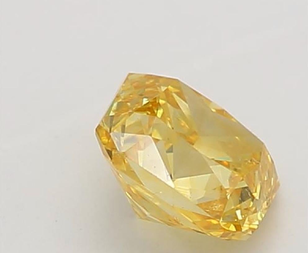 da uomo o donna Diamante certificato GIA da 0,32 carati, di colore giallo intenso e chiarezza SI2 in vendita