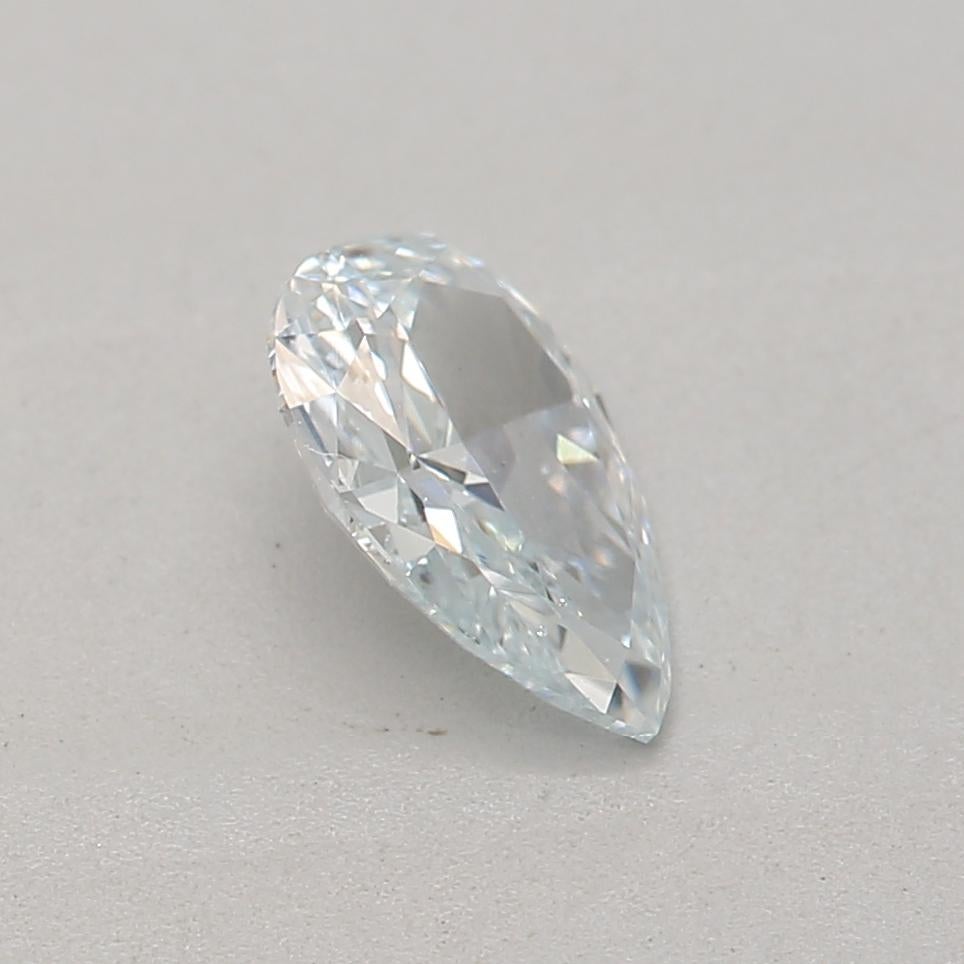 Women's or Men's GIA Certified 0.33 Carat Light Blue SI1 Clarity Diamond For Sale