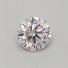 GIA Certified 0.33 Carat Light Pink I1 Clarity Diamond