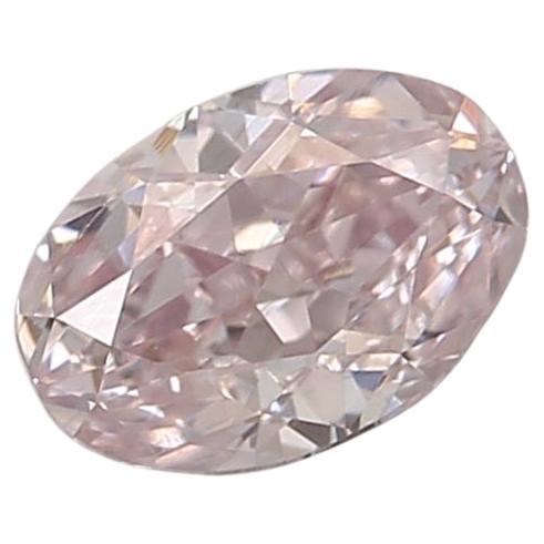 Diamante certificado por el GIA de 0,34 quilates de color rosa claro de fantasía con claridad SI1