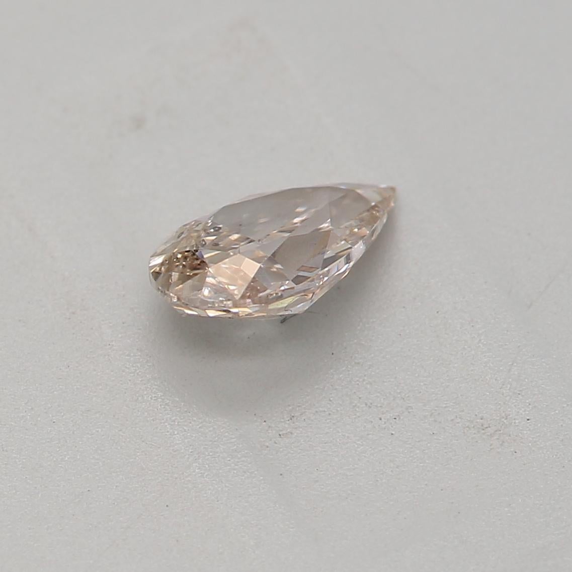 GIA Certified 0.34 Carat Fancy Light Pinkish Brown SI2 Clarity Diamond In New Condition For Sale In บางรัก, TH