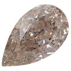 GIA Certified 0.34 Carat Fancy Light Pinkish Brown SI2 Clarity Diamond