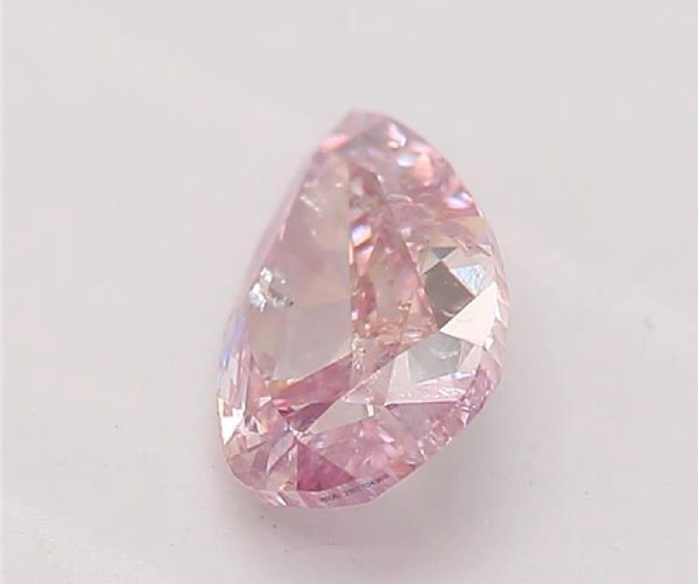 GIA-zertifiziert 0,34 Karat Fancy Lila Rosa I2 Reinheit Diamant im Zustand „Neu“ im Angebot in บางรัก, TH