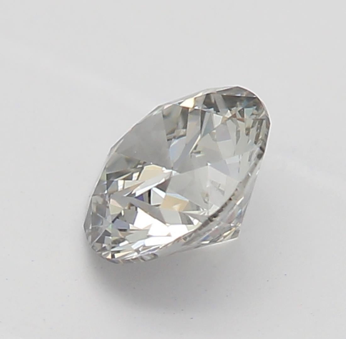 Round Cut GIA Certified 0.34 Carat Very Light Gray VVS2 Clarity Diamond For Sale