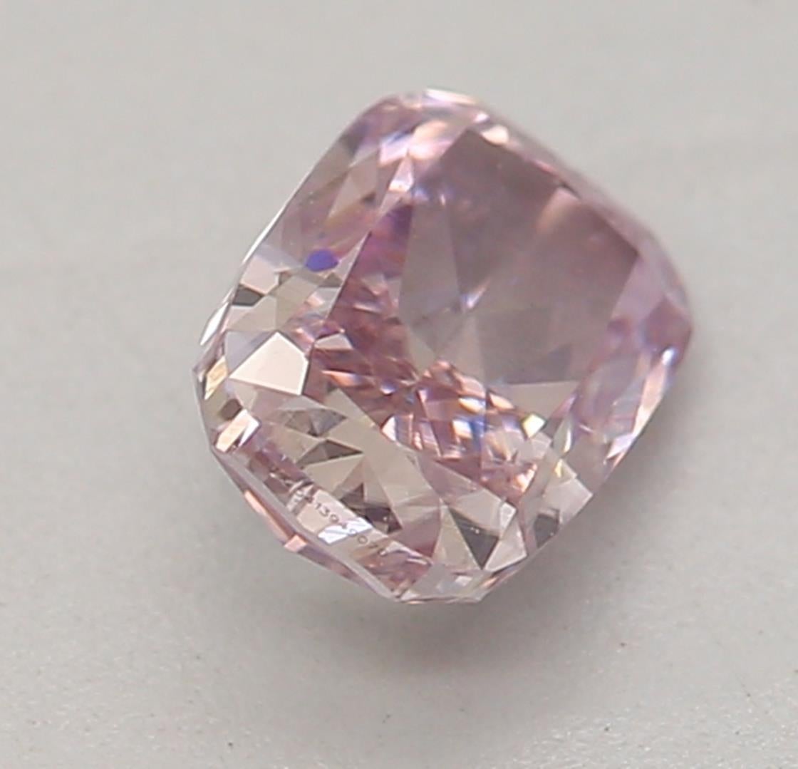 Femenino o masculino Diamante certificado por GIA de 0,35 quilates Fancy Purple Pink VS2 Clarity en venta