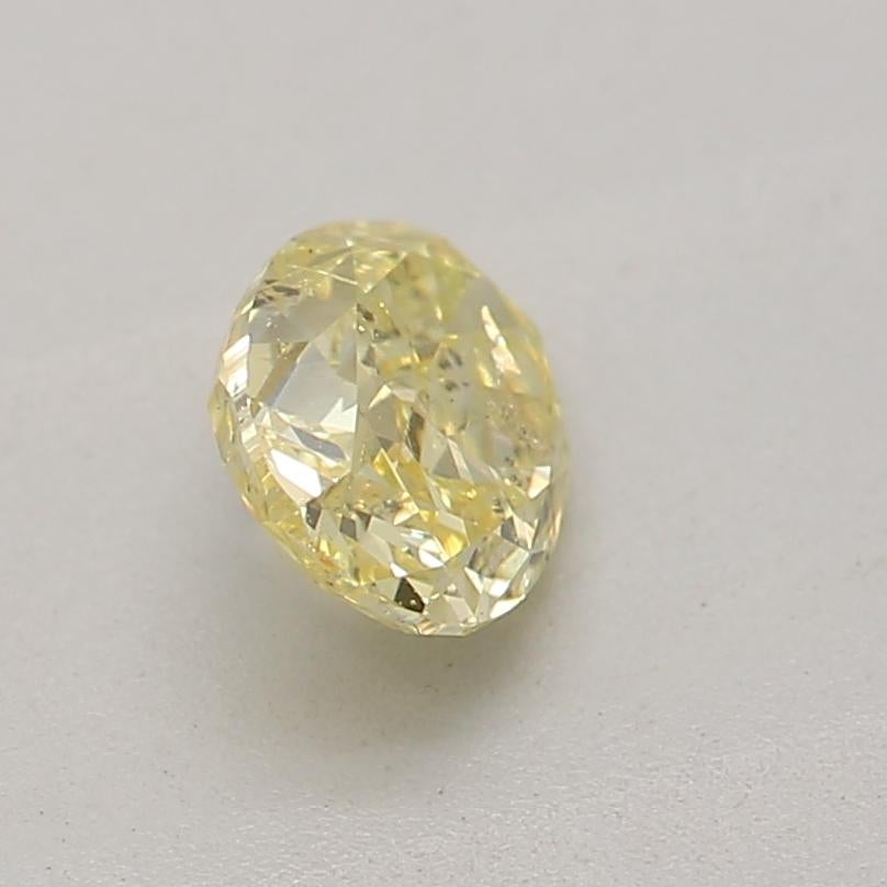 Femenino o masculino Diamante certificado por GIA de 0,36 quilates de color amarillo intenso de fantasía con claridad I2 en venta
