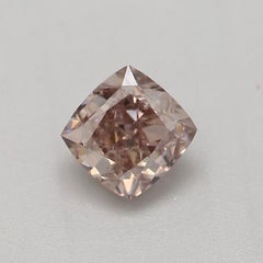GIA Certified 0.36 Carat Fancy Pink Brown VS1 Clarity Diamond