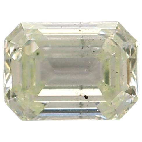 GIA Certified 0.36 Carat Light Yellow Green SI1 Clarity Diamond