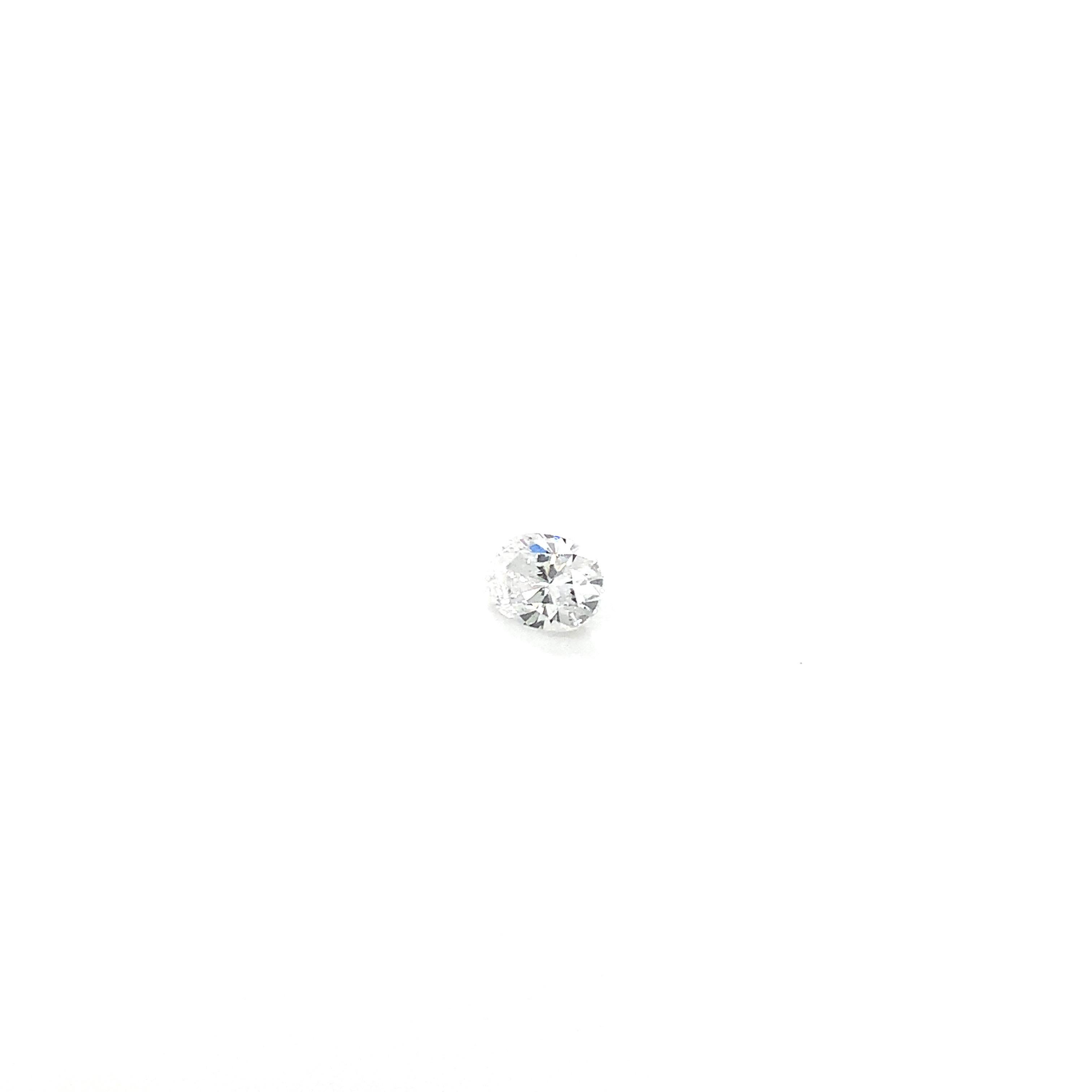 Oval Cut GIA Certified 0.36 Carat Oval Brilliant Diamond For Sale